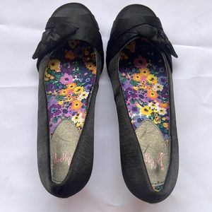Black jelly pop shoes, handmade custom.